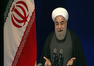 تشبیه جالب روحانی از کلاه گشاد در مذاکرات هسته‌ای + فیلم
