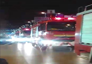 ابراز همدردی خرم‌ آبادی‌ها با قهرمانان آتش نشان + فیلم