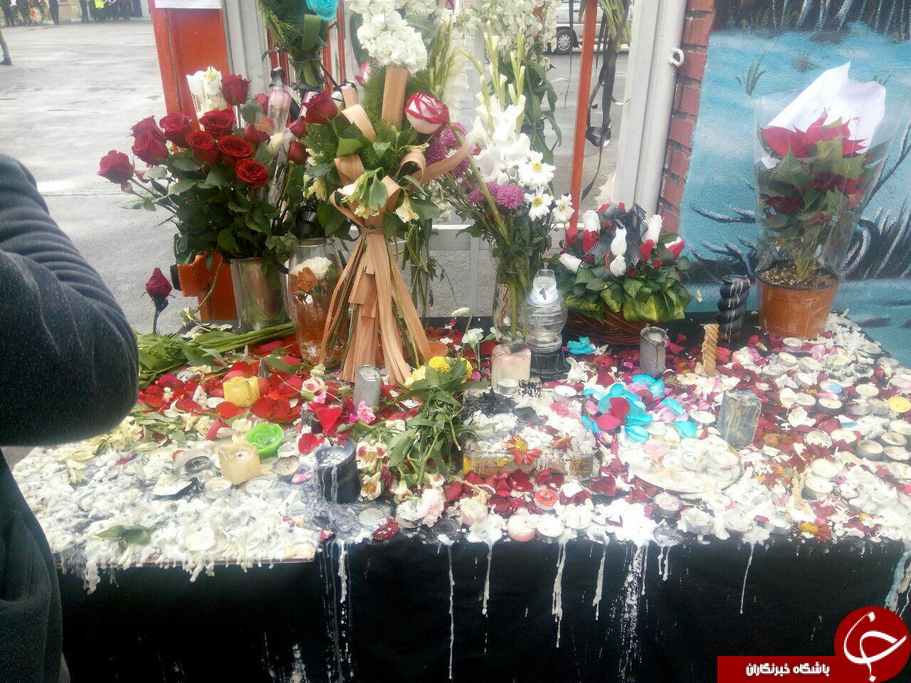 ابراز همدردی کاسبان بازار گل در آتش نشانی نبرد + تصاویر