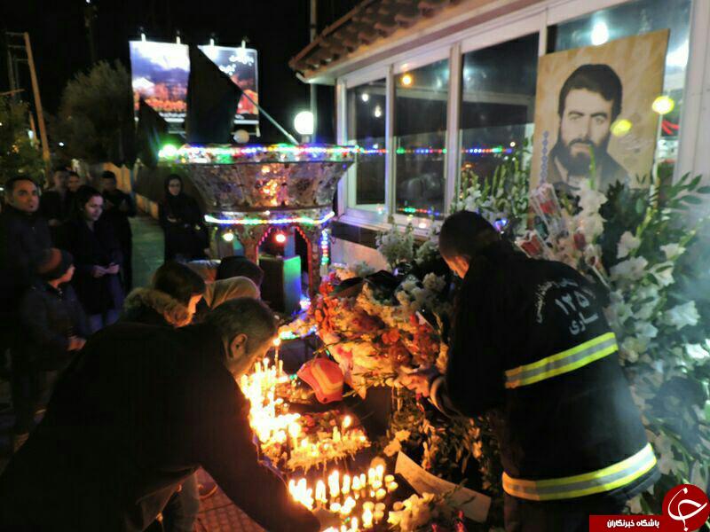 یاد بود شهدای آتش&zwnj;نشان حادثه پلاسکو در ساری + تصاویر