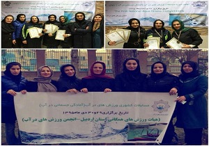کسب 6 مدال رنگارنگ کشوری توسط بانوان شناگر اردبیل