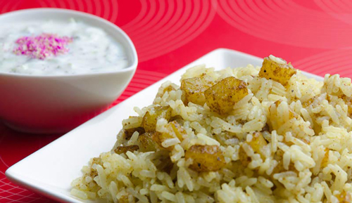 طرز تهیه سیب زمینی پلو