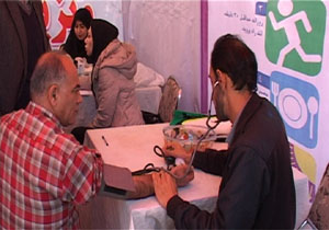 برپایی چادر سلامت در ساری