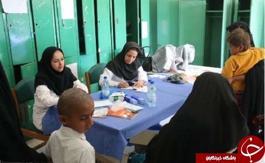 ارائه خدمات درمانی رایگان نیروی هوایی ارتش  درکنارک + تصاویر