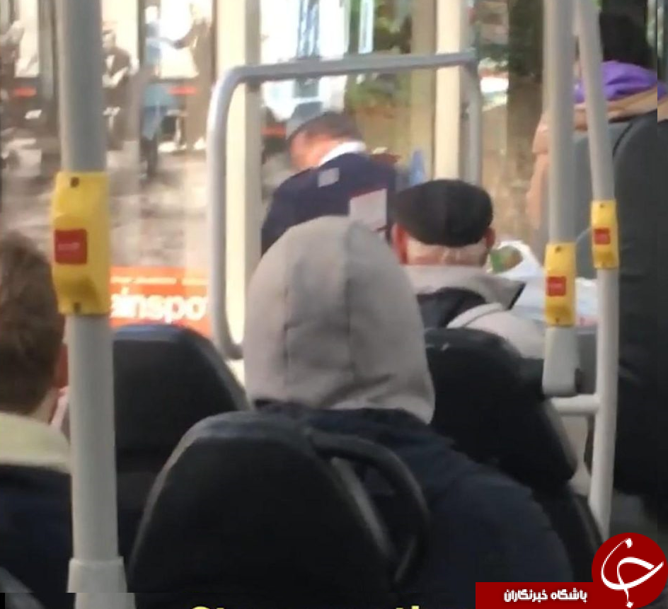 اخراج مسافر مست بی ادب از اتوبوس + تصاویر