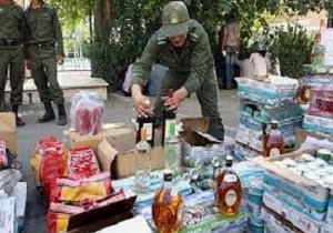 کشف و ضبط بیش از 700 قوطی مشروبات الکلی