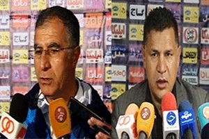 نشست خبری مربیان پس از بازی نفت تهران - پیکان + فیلم