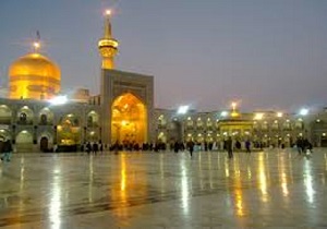 طنین ندای گل بانگ الله اکبر در حرم باصفای امام رضا(ع) + فیلم