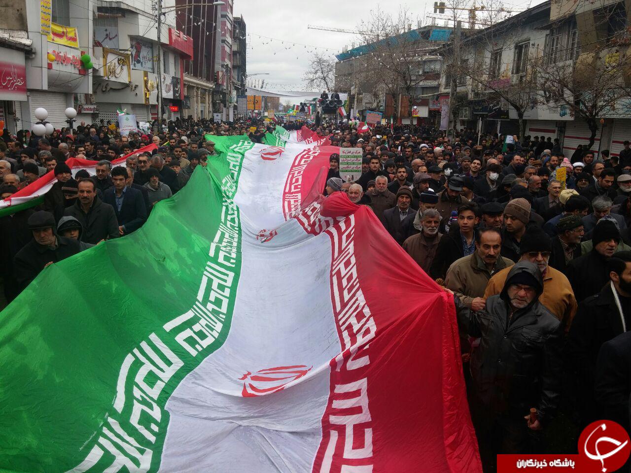 حماسه همدلی مردم مازندران در راهپیمایی 22 بهمن