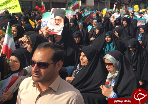 فریاد استقلال، آزادی، جمهوری اسلامی در فارس طنین انداز شد+تصاویر
