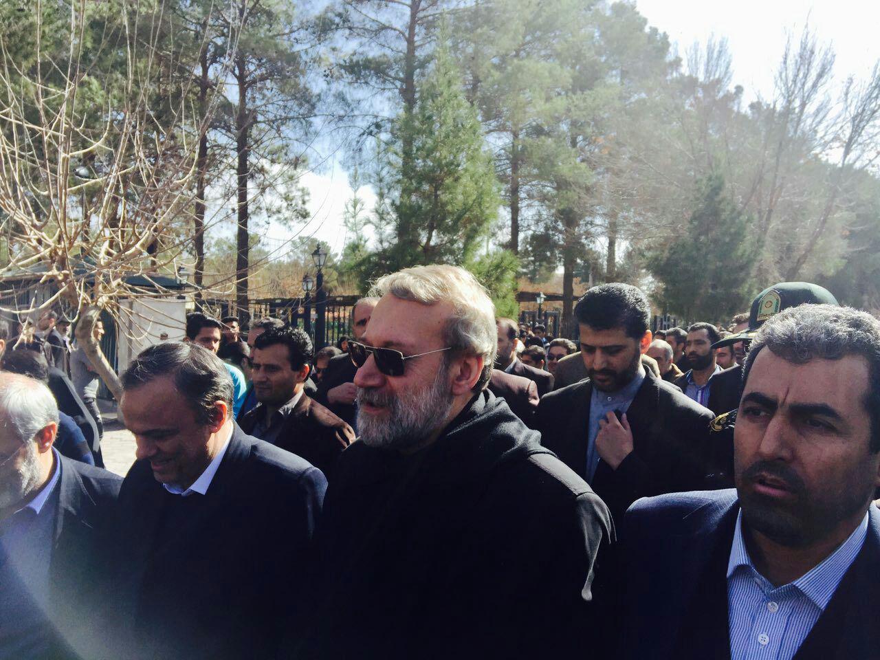 حضور علی لاریجانی در راهپیمایی ۲۲ بهمن شهر کرمان