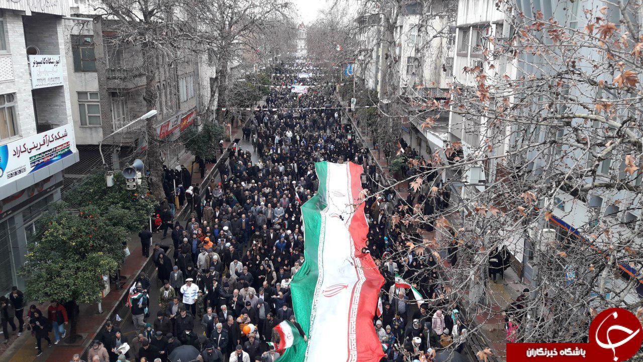 حماسه همدلی مردم مازندران در راهپیمایی 22 بهمن