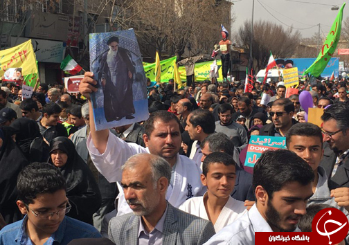 فریاد استقلال، آزادی، جمهوری اسلامی در فارس طنین انداز شد+تصاویر