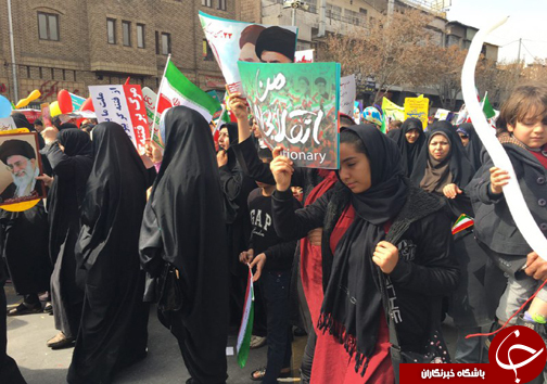 حضور نسل جوان انقلاب در راهپیمایی 22 بهمن