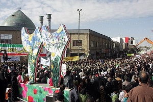راهپیمایی مردم زنجان در 22 بهمن + فیلم