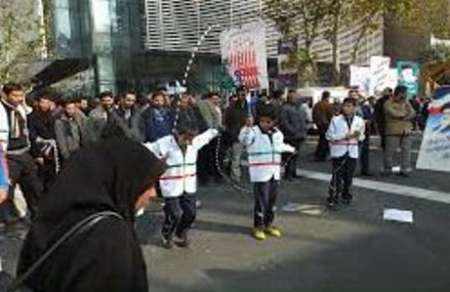 جانمایی 22 غرفه ورزشی در حاشیه و مسیر راهپیمایی 22 بهمن تهران