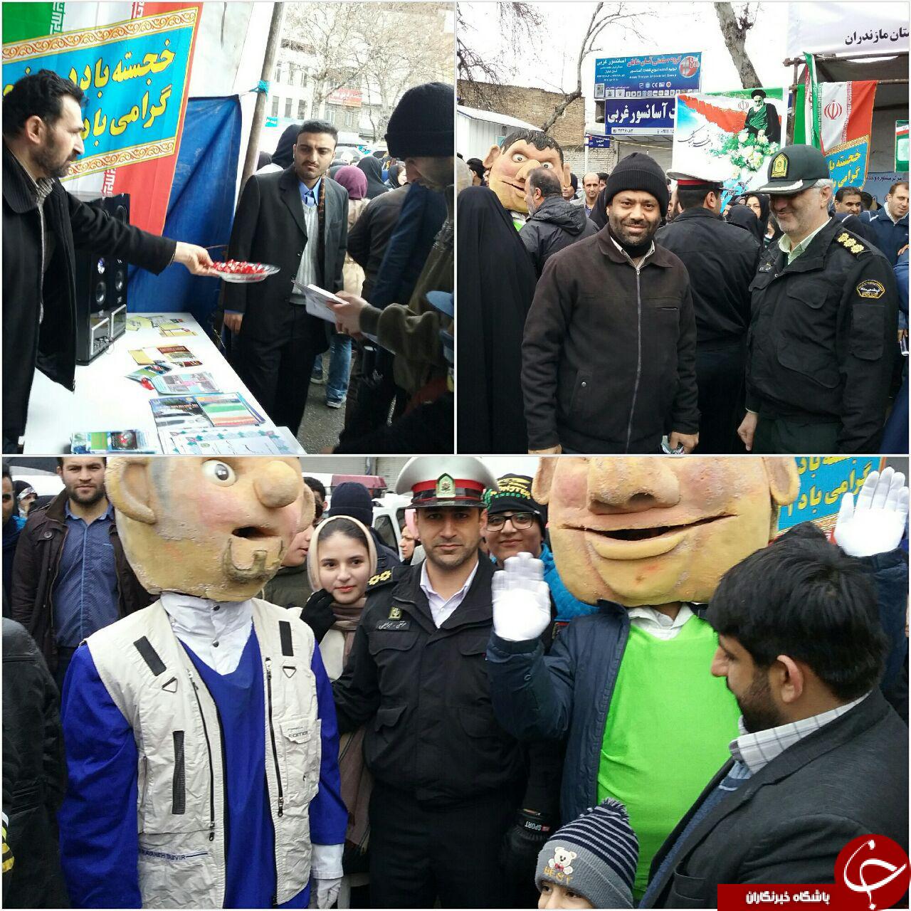 حضور عروس و داماد و سیاساکتی در راهپیمایی 22 بهمن +تصاویر
