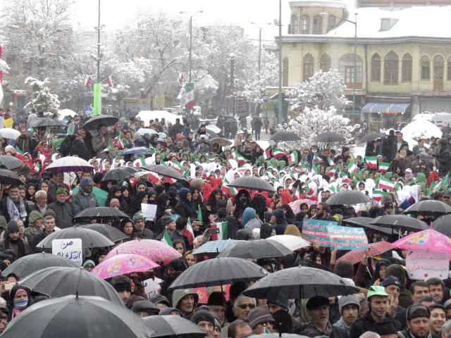 راهپیمایی 22 بهمن در همدان به روایت تصویر