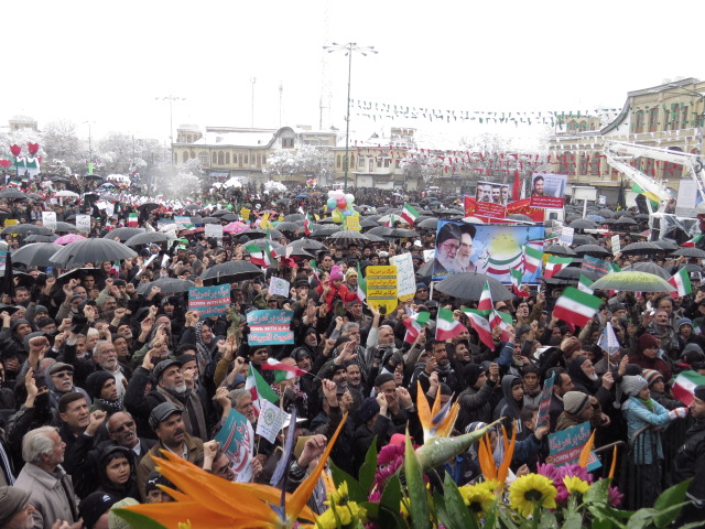 راهپیمایی 22 بهمن در همدان به روایت تصویر