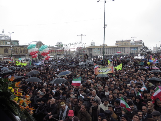 راهپیمایی 22 بهمن در همدان به روایت تصویر