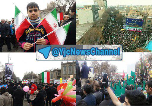 حماسه همدلی مردم سراسر ایران در راهپیمایی 22 بهمن