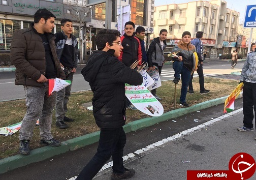 حضور کودکان و نوجوانان در راهپیمایی