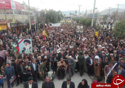 فریاد استقلال، آزادی، جمهوری اسلامی در فارس طنین انداز شد+تصاویر