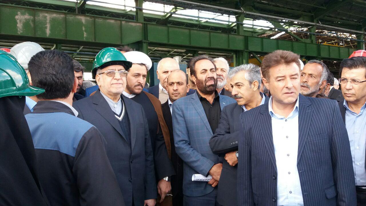 بازدید وزیر صنعت و معدن از مجتمع فولاد بردسیر