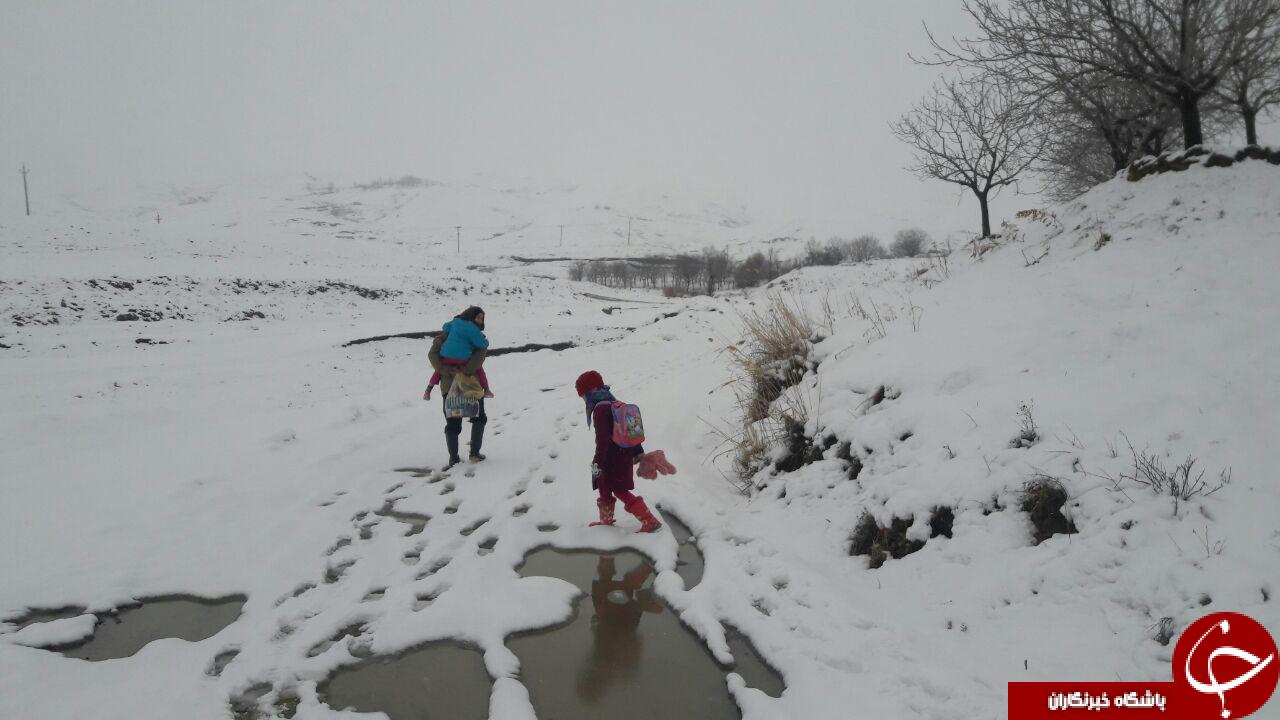 وضعیت اسفناک راه روستای گوانله اسدآباد + تصاویر
