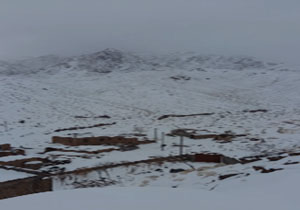 طبیعت زمستانی روستای فضل‌آباد در قاب دوربین + فیلم