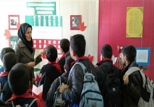 نمایشگاه آثار هنری کودکان و نوجوانان در فرادنبه