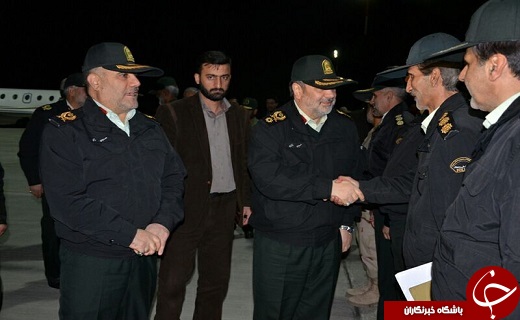 فرمانده نیروی انتظامی وارد زاهدان شد + تصاویر