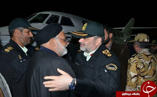 فرمانده نیروی انتظامی وارد زاهدان شد + تصاویر