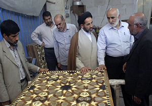 ساخت بزرگترین سازه خاتم عتبات عالیات در شیراز