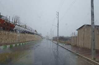 آغاز بارش برف در گلستان