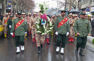 تشییع با شکوه شهید امنیت بر دستان گرگانی ها