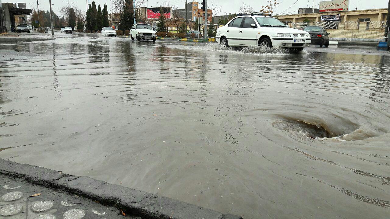 بارش برف و باران در نقاط مختلف کرمان
