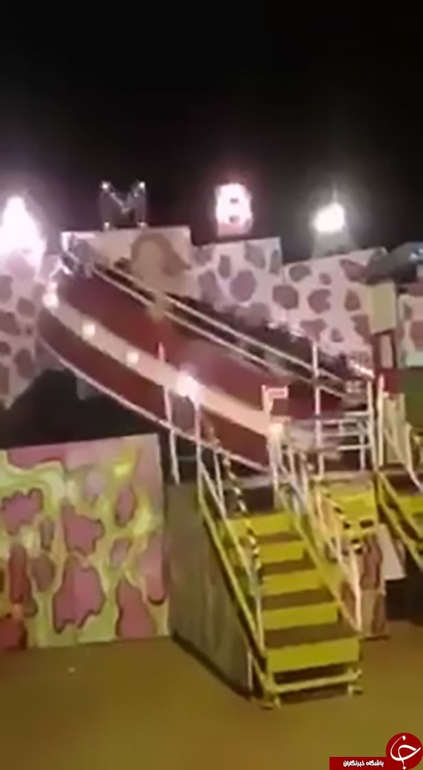 لحظه وحشتناک سقوط بشقاب پرنده + فیلم