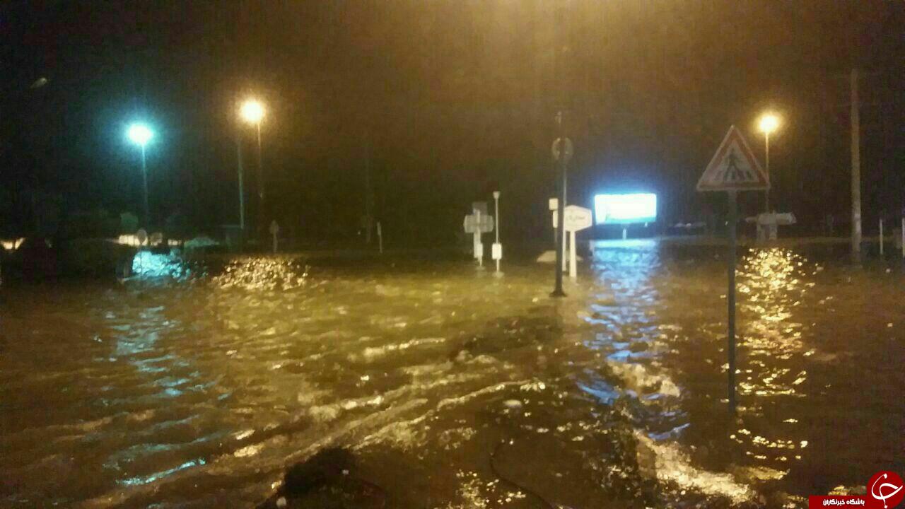 آبگرفتگی معابر در بندرعباس + تصاویر