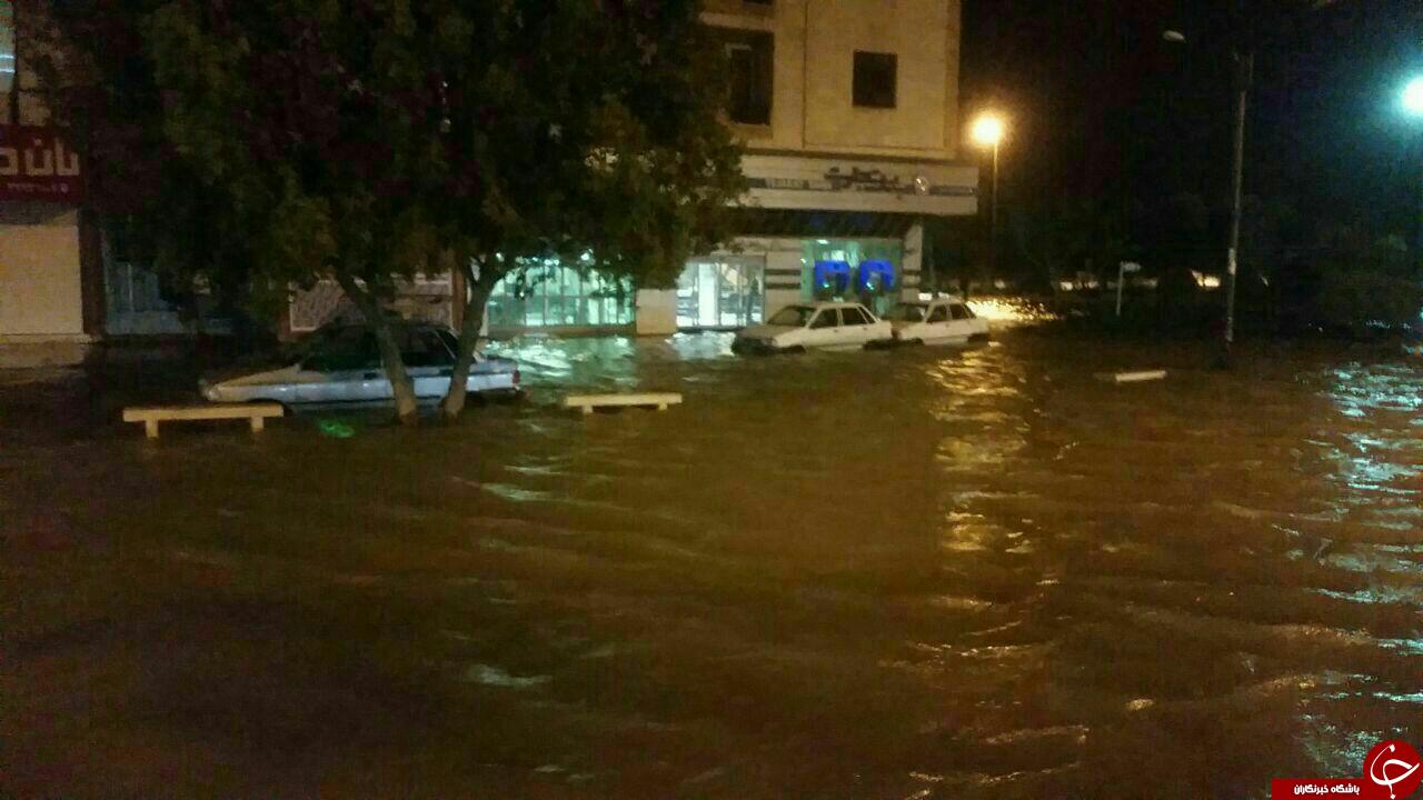 آبگرفتگی معابر در بندرعباس + تصاویر
