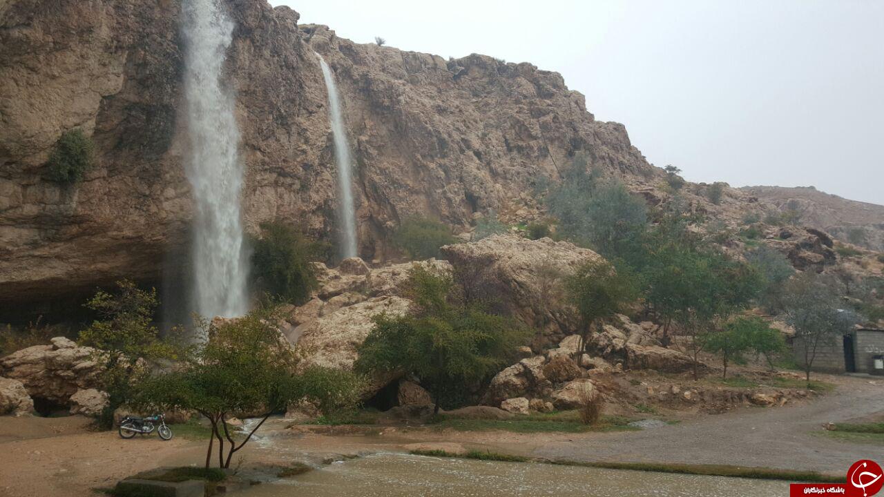 از خروشان شدن آبشار دوساری تا برف در تلخه چار