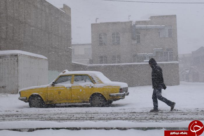 بارش زیبای برف و سفید پوش شدن آذربایجان غربی+تصاویر