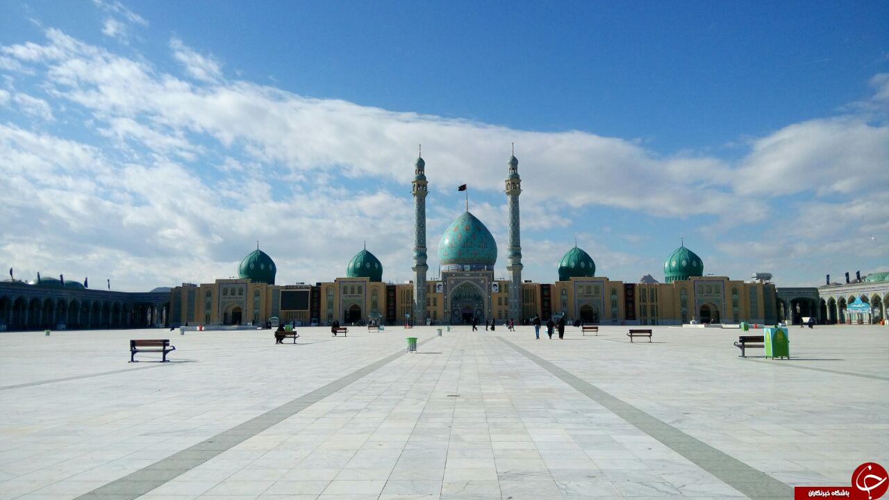 نمایی زیبا از مسجد مقدس جمکران + فیلم و تصاویر