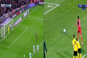 شباهت پنالتی پرسپولیس به پنالتی بارسلونا + فیلم
