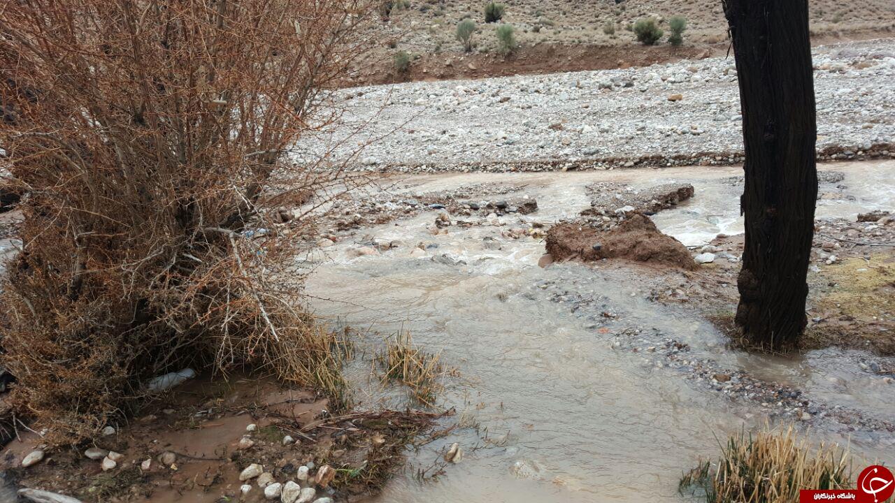 جاری شدن رودخانه در چترود + تصاویر