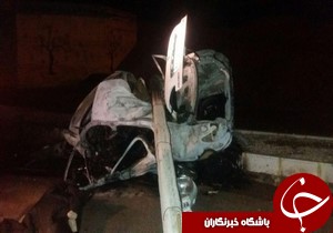 مرگ مرد 40 ساله  در اثر آتش گرفتن پژو206