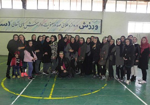 هفت مقام برتر حاصل کار بانوان ایروبیک باز شاهرودی