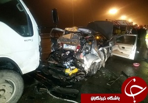 پنج کشته و مجروح در حادثه رانندگی+عکس