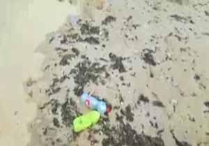 انباشت زباله در ساحل زیبای هرمز + فیلم