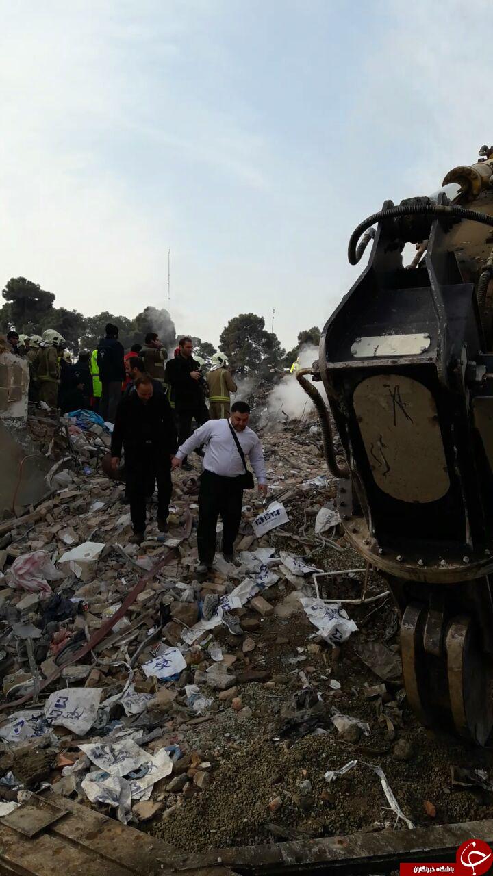 نمایی از تصاویر آواربرداری پلاسکو